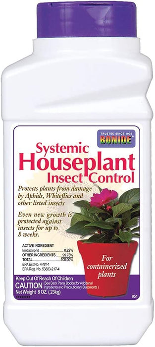 Bonide (BND951 - Systemic House Plant Insect Control, 0.22% Imidacloprid Insecticide (8 oz.), White (4)