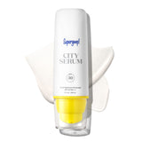 Supergoop! City Serum, 2 fl oz - SPF 30 PA+++ Anti-Aging Morning Lotion - Lightweight, Antioxidant-Rich Formula - Hydrating Vitamin Serum for Face - Prep & Protect with Vitamin E & B5 - Great for Guys