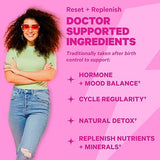 Pink Stork Birth Control Cleanse to Support Hormone Balance, with Chaste Tree Berry (Vitex), Magnesium, and Selenium, Period Support for Conception, Fertility Supplements for Women - 60 Capsules