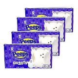 Halloween Peeps Candy Bundle - 4 Pack of Marshmallow Peep's - Perfect Halloween Candy, Fall Candy, Trick Or Treat Candy - Ghosts - 4.5 Ounces