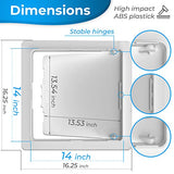 Access Panel for Drywall - 14 x 14 inch - Wall Hole Cover - Access Door - Plumbing Access Panel for Drywall - Heavy Durable Plastic White