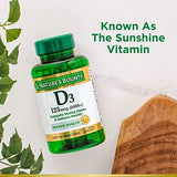 Nature's Bounty Vitamin D3, Immune Support, 125 mcg (5000iu), Rapid Release Softgels, 240 Ct (package may differ)