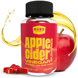 BUBS Naturals Apple Cider Vinegar Gummies - with The Mother - All Natural Vegan ACV Gummy Vitamins - Supports Detox, Digestion - Promotes Energy, Boosts Metabolism, B Vitamins - 60 Count