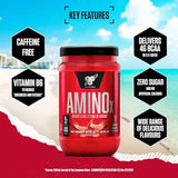 BSN Amino X Muscle Recovery & Endurance Powder with BCAAs, Intra Workout Support, 10 Grams of Amino Acids, Keto Friendly, Caffeine Free, Flavor: Fruit Punch, 30 servings (Packaging May Vary)