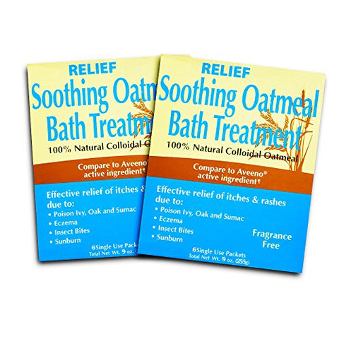 Relief MD Soothing Colloidal Oatmeal Bath Treatment - 12 Single Use Packets (12)
