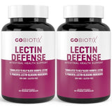 GOBIOTIX Lectin Defense - Lectin Blocker Supplement with MSM and Digestive Enzymes - Aids in Intestinal Health for Women and Men - Non-GMO + Gluten Free - 60 Capsules (2)