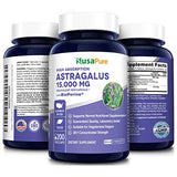 NusaPure Astragalus 15,000mg Per Caps 200 Veggie Capsules (Vegetarian, Non-GMO & Gluten-Free) Max Strength