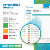 5Strands Food Intolerance Test, 650 Items Tested, Food Sensitivity at Home Test Kit, Accurate Hair Analysis, Health Results in 5 Days, Gluten, Soy, Dairy, Protein