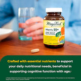 MegaFood Men's 55+ One Daily - Multivitamin for Men with Vitamin B12, Vitamin C, Vitamin D & Zinc - Optimal Aging & Immune Support Supplement - Vegetarian - Made Without 9 Food Allergens - 120 Tabs