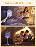 YISSVIC Electric Fly Swatter 2 Pack Bug Zapper Racket 4000 Volt Dual Modes Fly Zapper Rechargeable for Indoor Home Office Backyard Patio Camping (2 Packs)