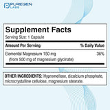 Magnesium Glycinate 500mg [High Potency] 120 Veggie Caps, Chelated for Superior Absorption, Non-GMO, NO Gluten and Dairy, Supports Muscle, Joint, and Heart Health