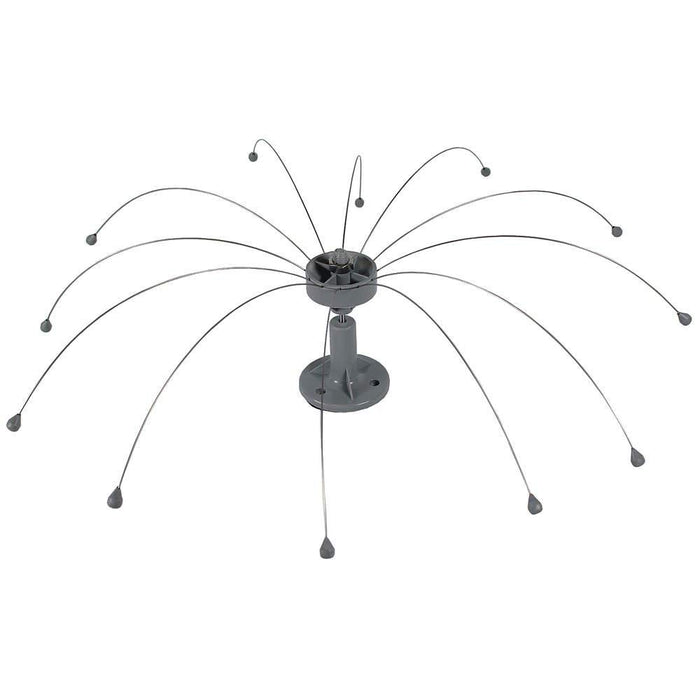 Bird Barrier Daddi Long Legs - Waving Stainless Steel Spinners for Roof & Dock Bird Scare Devices - Keep Woodpeckers Away and Gets Rid of Seagulls, Pigeons, Duck -4-Ft Diameter