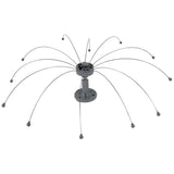 Bird Barrier Daddi Long Legs - Waving Stainless Steel Spinners for Roof & Dock Bird Scare Devices - Keep Woodpeckers Away and Gets Rid of Seagulls, Pigeons, Duck -4-Ft Diameter