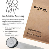 Promix Plant-Based Vegan Protein Powder, Raw Chocolate - 2.5lb Bulk - Pea Protein & Vitamin B-12 - ­Post Workout Fitness & Nutrition Shakes, Smoothies, Baking & Cooking Recipes - Gluten-Free