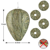 DECYOOL 4 Pack Wasp Nest Decoy Safe Hanging Wasp Deterrent - Outdoor Eco Friendly