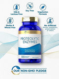 Carlyle Proteolytic Enzymes | 300 Capsules | Systemic Broad Spectrum Supplement | Vegetarian, Non-GMO & Gluten Free Formula