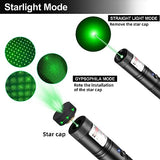 Cowjag Laser Pointer High Power, Long Range [10,000 ft] Green Powerful Tactical Flashlight with Adjustable Focus, Green Laser Pointer for Night Astronomy Outdoor Hunting and Hiking(Green Light)