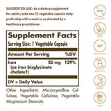 Solgar Gentle Iron - Ideal for Sensitive StomachsRed Blood Cell Supplement, , Non Constipating & GMO, Vegan, Gluten & Dairy Free, Kosher - 180 Servings, Unflavored, 180 Count