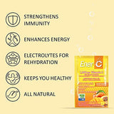 Ener-C Peach Mango Multivitamin Drink Mix, 1000mg Vitamin C, Non-GMO, Vegan, Real Fruit Juice Powders, Natural Immunity Support, Electrolytes, Gluten Free, 30 Count (Pack of 2)