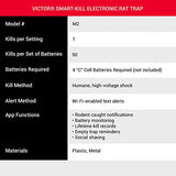 Victor M2 Smart-Kill Humane Wi-Fi Enabled Electronic Rat Trap Killer - 2 Traps