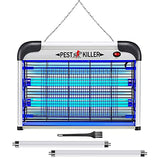 Indoor Bug Zapper, Electric Mosquito Zapper Plug-in, Powerful 20W 2800V Fly Insect Killer Repellent Lamp, Home Pest Control Bug Catcher Eliminator Shocker for Gnat Fruit Fly Moth with Replacement Bulb