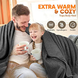 Jmr Usa Inc. Military Wool Blanket for Camping, Emergency and Everyday Use, Fire Retardant Extra Thick and Warm Outdoor Wool Blanket, 70% Wool, Grey, Size 62X84.