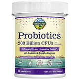 Terranics Daily Probiotics for Men & Women, 200 Billion 36 Strains Immediate Restore Probiotics, with Prebiotics & Enzymes, Healthy Regularity, Delayed Release, Shelf Stable, 60 Veggie Caps
