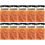 Hear Clear Size 13 PR48 Hearing Aid Batteries Orange Tab (60 Batteries)
