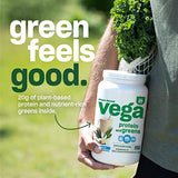 Vega Protein and Greens Protein Powder, Chocolate - 20g Plant Based Protein Plus Veggies, Vegan, Non GMO, Pea Protein for Women and Men, 1.2 lbs (Packaging May Vary)