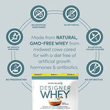 Designer Wellness, Designer Whey, Natural Whey Protein Powder with Probiotics, Fiber, and Key B-Vitamins for Energy, Gluten-Free, Purely Unflavored, 2 lb