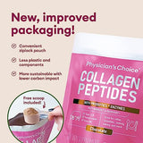 Physician's CHOICE Collagen Peptides Powder (Hydrolyzed Protein - Type I & III) w/Digestive Enzymes - Keto Collagen Powder for Women & Men - Hair & Skin - Workout Recovery - Grass Fed - Chocolate