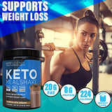 Keto Science Ketogenic Meal Shake, Energy Boosting MCTs, Supports Weight Loss, Keto and Paleo Friendly, Chocolate Cream Flavor, 28 Servings,1.28 Pound (Pack of 2)