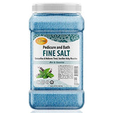 SPA REDI - Detox Foot Soak Pedicure and Bath Fine Salt, Mint and Eucalyptus, 128 Oz - Made with Dead Sea Salts, Argan Oil, Coconut Oil, and Essential Oil - Hydrates, Softens and Moisturizes