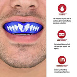 SAFEJAWZ Mouthguard Slim Fit, Adults and Junior Mouth Guard with Case for Boxing, Basketball, Lacrosse, Football, MMA, Martial Arts, Hockey and All Contact Sports (Adults 12+ Years, Shark)
