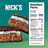 NICKS Protein Bars Mint Chocolate | 12g protein | 170 calories | Low Carb Keto Friendly Snacks No Added Sugar (Multipack 12 bars x 50g)