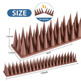 Bird Spikes, 20 Pack Bird Squirrel Raccoon Pigeon Cat Animal Deterrent Spikes for Outside Anti Bird Defender Spikes Outdoor to Keep Birds Away