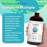 LIQUIDHEALTH 32 Oz Liquid Multivitamin for Adult Men & Women - Complete Multiple, Natural Immune Support, Non-GMO, Vegan, Gluten Free, Sugar Free, Minerals, Prebiotic Fiber Vitamins Supplement