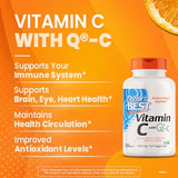 Doctor's Best Vitamin C with Q-C - Vitamin C 1000mg Non-GMO, Vegan, Gluten Free, Soy Free, Sourced from Scotland Veggie Caps, 360 Count