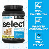 PEScience Select Protein, Peanut Butter Cookie, 27 Servings, Premium Whey and Casein Blend, 31 oz