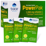 Trace Minerals | Power Pak Electrolyte Powder Packets | 1200 mg Vitamin C, Zinc, Magnesium | Boost Immunity, Hydration and Natural Energy | Lemon Lime | 30 Packets