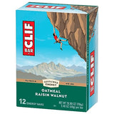 CLIF BAR - Oatmeal Raisin Walnut - Made with Organic Oats - Non-GMO - Plant Based - Energy Bars - 2.4 oz. (12 Pack)