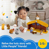 Fisher-Price Little People Toddler Playset Nativity Scene with Baby Jesus Mary & Joseph Figures for Christmas Play Ages 1+ Years