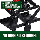 Garsum Mole Trap,EasySet Eliminator Black Scissor Traps, Mole Traps That Kill Instantly for Lawns,Reusable Quick and Clean Kill Vole Trap,1 Set