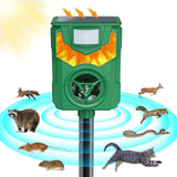 Solar Ultrasonic Cat Repellent Outdoor to Keep Cats Away, Squirrel Repellent Outdoor, Animal Repellent Ultrasonic Outdoor with Motion Sensor for Dog, Raccoon, Skunk, Fox, Deer, Coyote, Rabbit, Mole