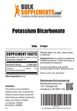 BulkSupplements.com Potassium Bicarbonate Powder - Potassium Powder, Potassium Supplement Powder, Potassium Bicarbonate Food Grade - 640mg per Serving (250mg Potassium), 500g (1.1 lbs)