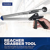Reacher Grabber Tool - (2-Pack) - Gripping Device - Lightweight Durable Folding Claw Extends Arm Reach to 32 Inches Ideal Indoor and Outdoor Reaching Mobility Aid and Trash Grabber Picker Upper Tool