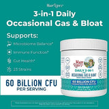 MaryRuth's 3-in-1 Gas & Bloat Probiotics | Clinically Tested | Probiotics for Digestive Health & Gut Health | Probiotics for Women & Men | Bloat & Gas Relief | 60 Billion CFU | Allergen Free | 0.5 oz