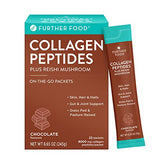 Premium Collagen Peptide Powder Supplement, Chocolate Collagen with Cocoa, Grass-Fed Pasture-Raised Hydrolyzed Type 1/3 Protein, Gut Health + Joint, Hair, Skin, Nails Sugar-Free 28 Servings (8.65 oz)