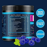 KEY NUTRIENTS Electrolytes Powder No Sugar - Tempting Blue Raspberry Electrolyte Powder - Hydration Powder - No Calories, Gluten Free Keto Electrolytes Powder Packets (20, 40 or 90 Servings)