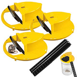 3 Pack Mouse Trap Bucket, Automatic Reset Slide Bucket Lid Mouse Trap, Humane or Lethal, Flip Lid Mouse Traps Auto Reset, Indoor Outdoor, 5 Gallon Bucket Compatible (Without Barrel)